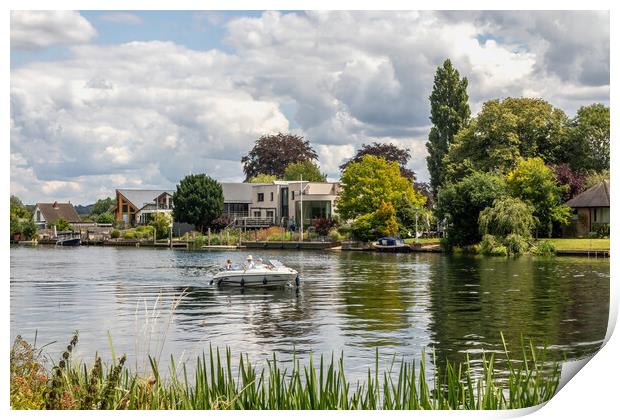 Summer days on the River Thames Print by Kevin Hellon