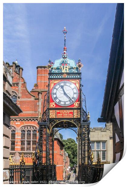 The Eastgate clock Print by Kevin Hellon