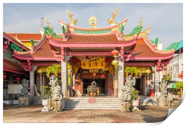 The Jui Tui Chinese shrine.  Print by Kevin Hellon