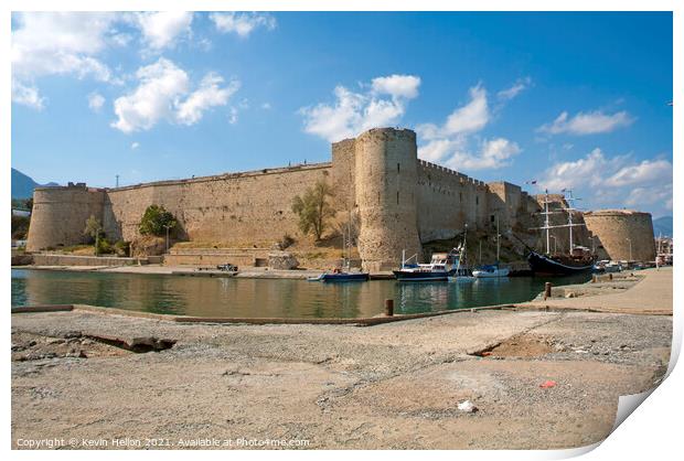 Kyrenia Castle, Northern Cyprus Print by Kevin Hellon