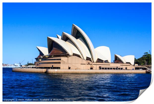 View of the Opera House in Sydney Harbor. Print by Kevin Hellon
