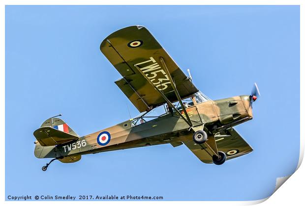 Auster AOP.6 TW536/G-BNGE Print by Colin Smedley