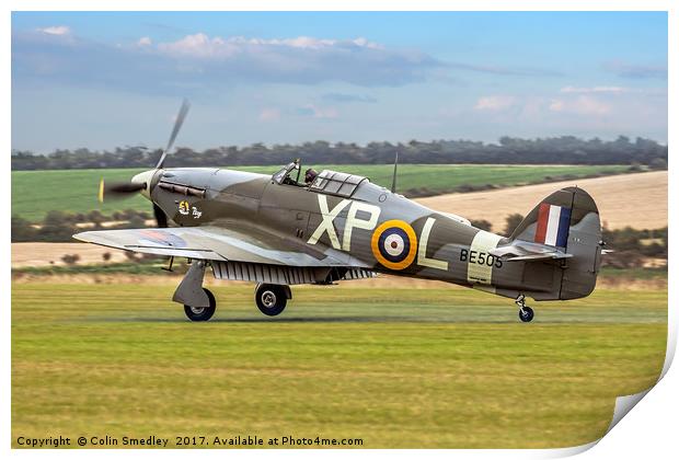 Hawker Hurricane IIB BE505 G-HHII Print by Colin Smedley