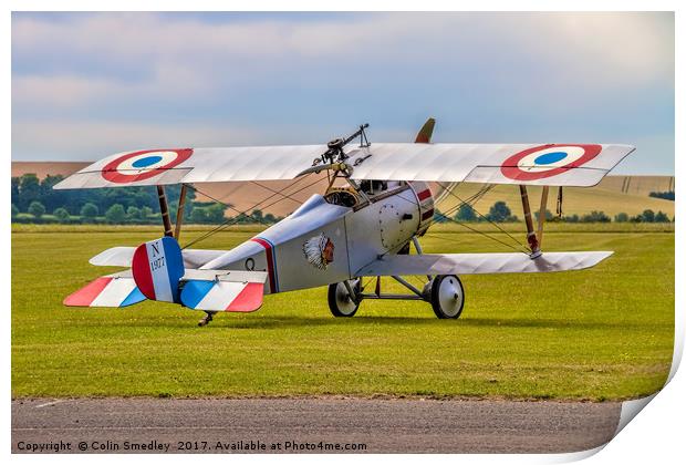 Nieuport 17/23 replica N1977/8 G-BWMJ Print by Colin Smedley