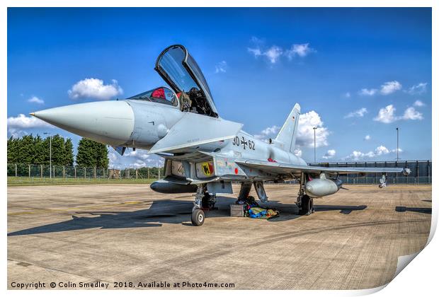 Eurofighter EF.2000GS Taifun 30+62 Print by Colin Smedley