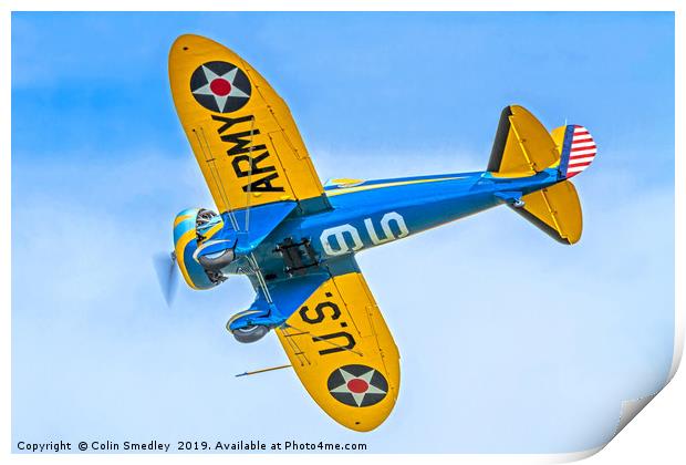 Boeing P-26A 33-123 N3378G  Print by Colin Smedley