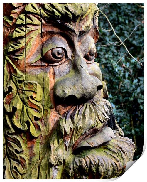 The Green Man Print by Mike Lanning