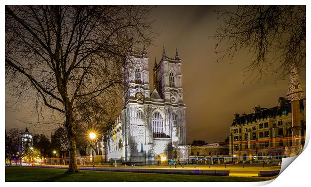 Westminster Abbey Print by Mike Lanning