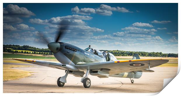 Spitfire MkIX Print by Mike Lanning