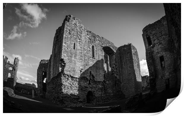 Middleham Castle Keep Print by Mike Lanning