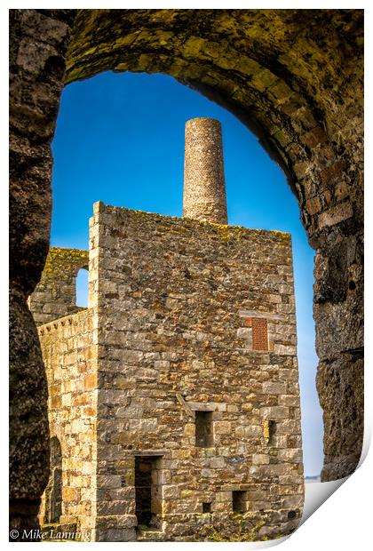Wheal Peevor Engine House Print by Mike Lanning