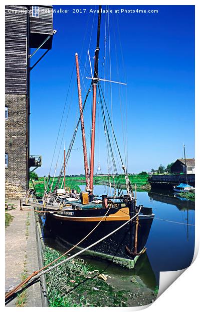 Moored Alongside Print by Bob Walker