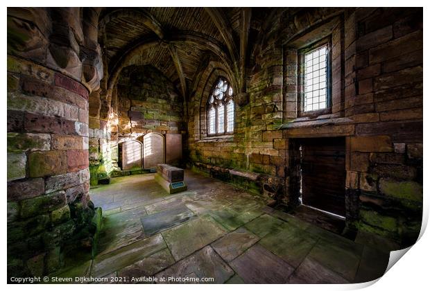 Jedburgh Abbey historic environment in Scotland Print by Steven Dijkshoorn