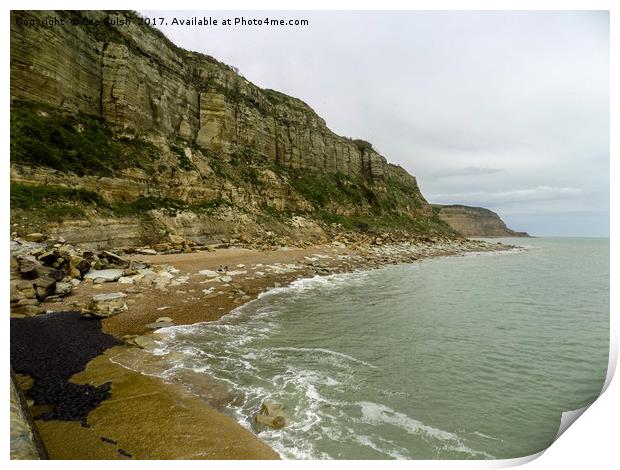 The Cliffs at Rock a Nore Hastings Print by Lee Sulsh