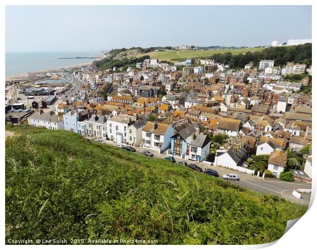 Hastings Old Town Print by Lee Sulsh