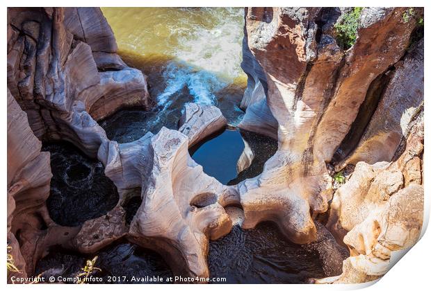 Bourkes Luck Potholes   Print by Chris Willemsen