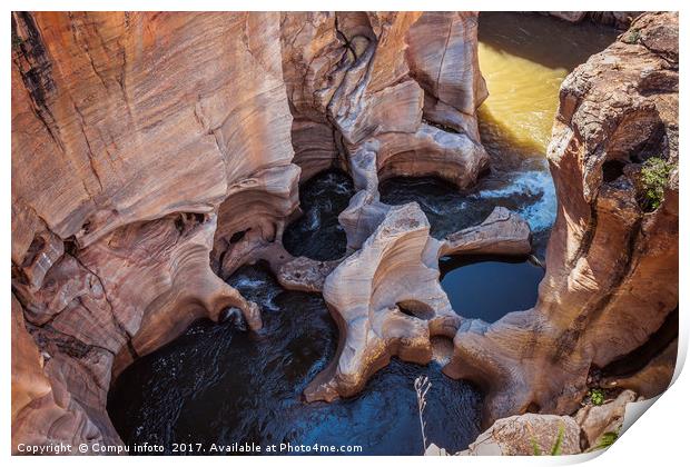 Bourkes Luck Potholes   Print by Chris Willemsen