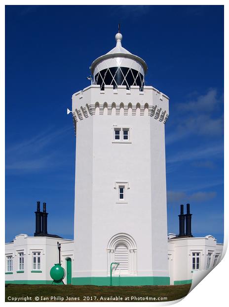 South Foreland Lighthouse, St. Margaret's, Dover Print by Ian Philip Jones