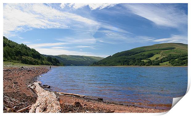 Talybont Reservoir Print by David (Dai) Meacham