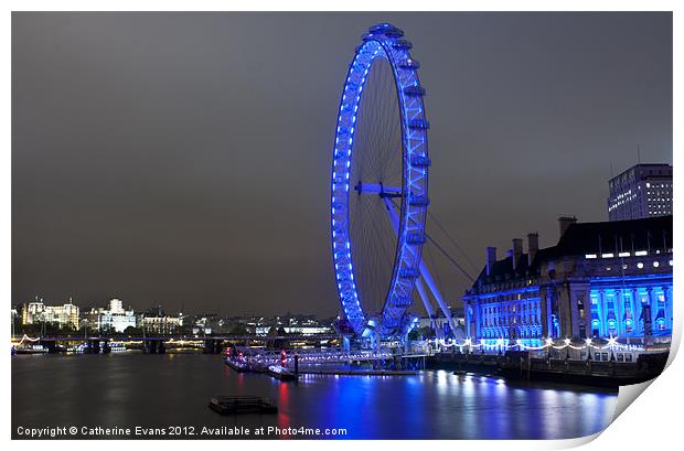 London's Blue Jewel Print by Catherine Fowler