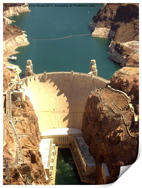 Hoover Dam - Dammed Amazing Print by Catherine Fowler