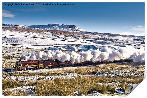 Steam and Snow Print by Catherine Fowler