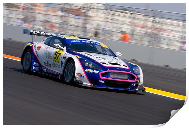 Aston Racing Print by Peter West