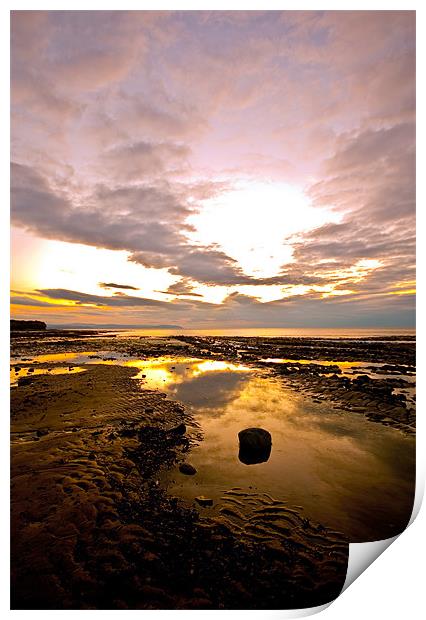 Kilve Beach Print by Simon Drew