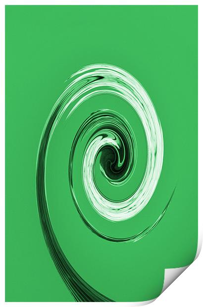 Nelsons Column Abstract Green Print by Chris Day