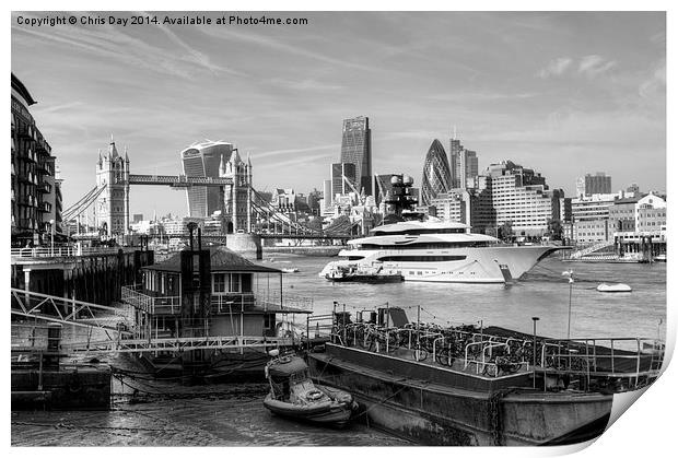 City of London Skyline Print by Chris Day