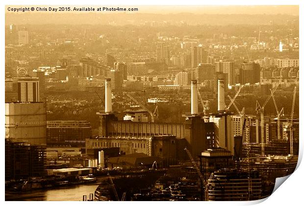  Battersea Power Station Print by Chris Day