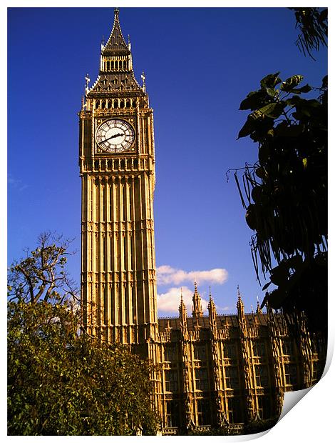 Big Ben Print by Chris Day