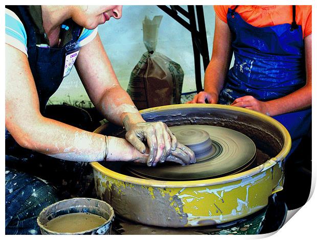 Potters wheel Print by Chris Day