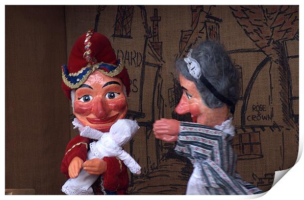 Punch and Judy Print by Chris Day