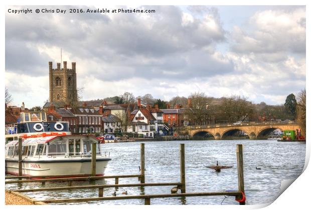 Henley-on-Thames Print by Chris Day