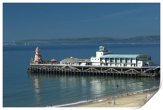 Bournemouth Pier Dorset - May 2010 Print by Chris Day