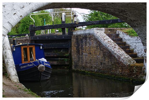 Stockers Lock the Grand Union Canal Rickmansworth Print by Chris Day