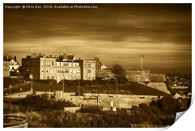 The Royal Citadel Plymouth Print by Chris Day