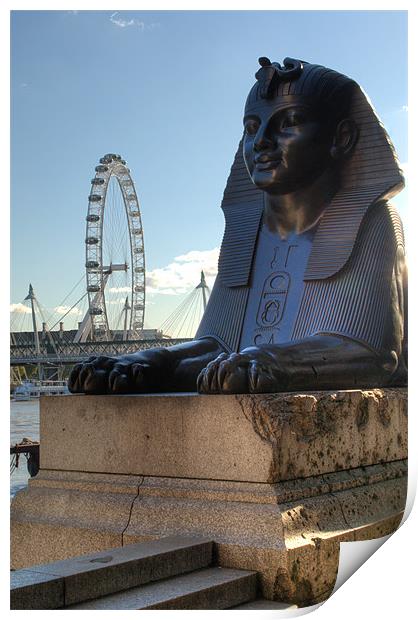 I Sphinx it is the London Eye Print by Chris Day