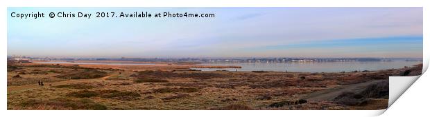 Christchurch Harbour Print by Chris Day
