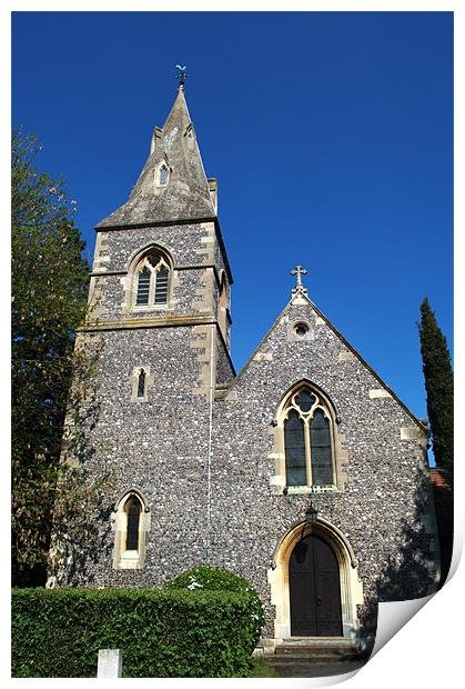 St Peter's Marlow 2 Print by Chris Day