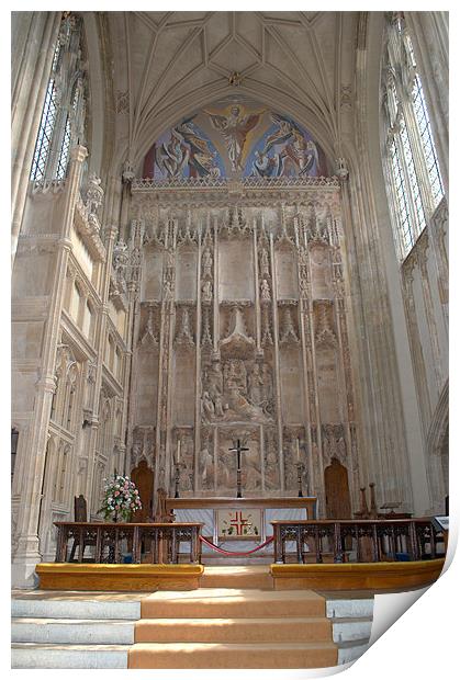 Christchurch Priory High Altar Print by Chris Day