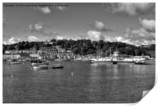 Higher Ferry Dartmouth Print by Chris Day
