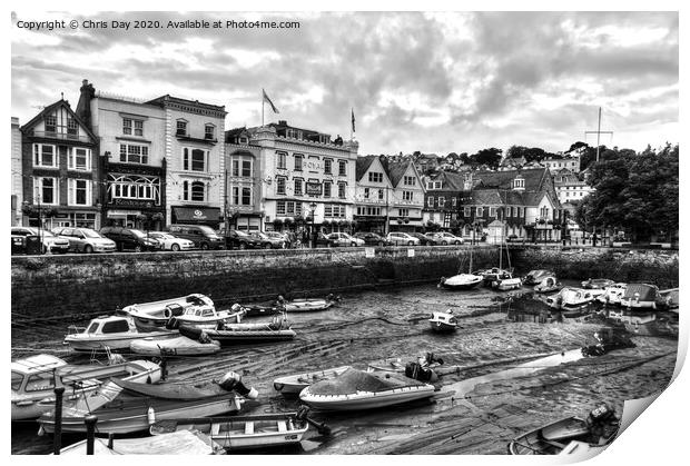 Dartmouth Harbour Print by Chris Day