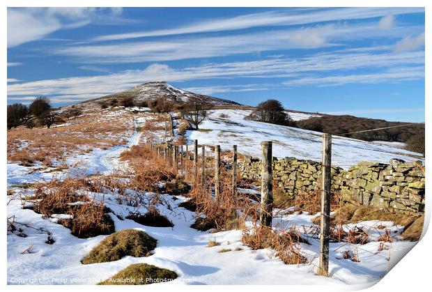 Sugar Loaf Mountain in Winter Embrace. Print by Philip Veale