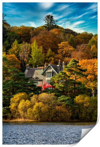 Fawe Park, Derwentwater, Cumbria - Lake District Print by Shafiq Khan
