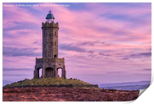 Morning Sunrise from Darwen Tower (Jubilee Tower) Lancashire Print by Shafiq Khan