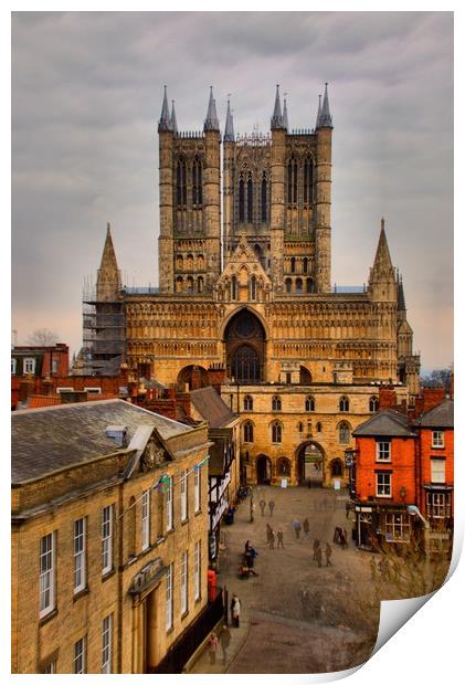 Lincoln Cathedral Print by Joanna Pinder