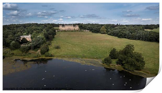 Harewood House, one of the Treasure Houses of England. Print by Chris North