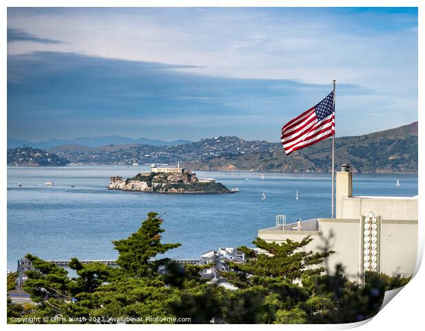 Alcatraz, the Rock. Print by Chris North